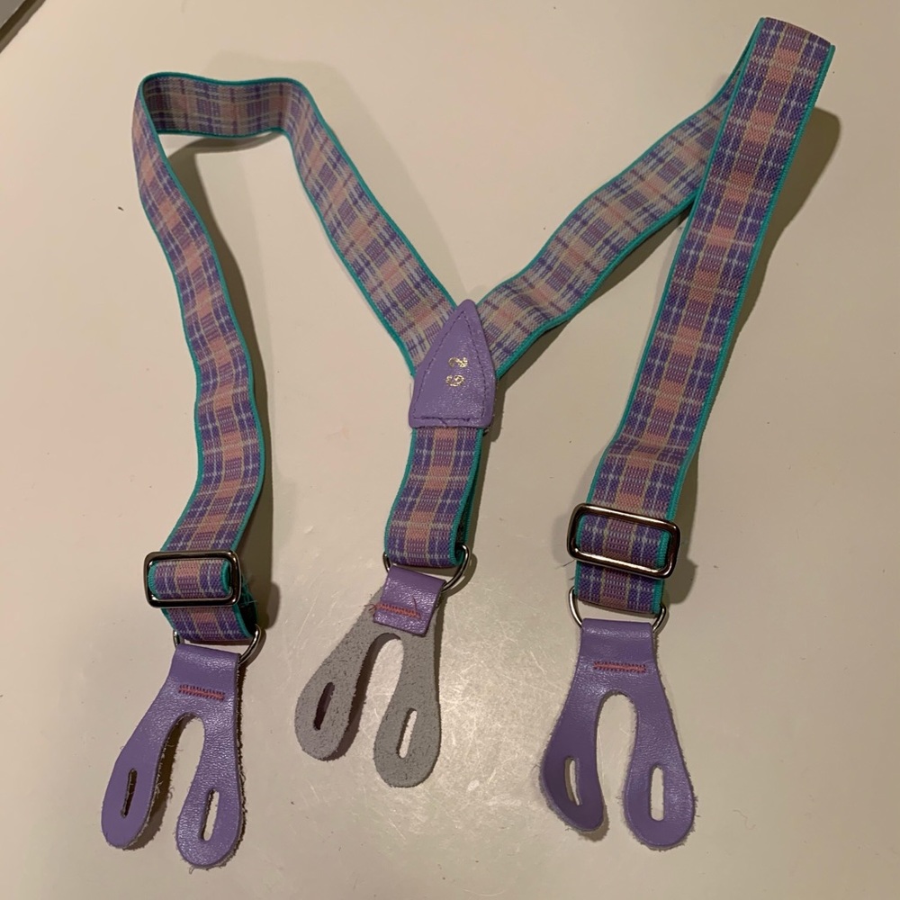 BOY’S EASTER/ SPRING TARTAN SUSPENDERS.
